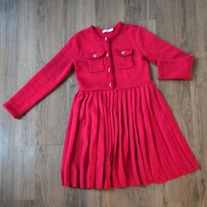 Self-Portrait Red Formal Kids Dress